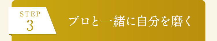 STEP3 プロと一緒に自分を磨く